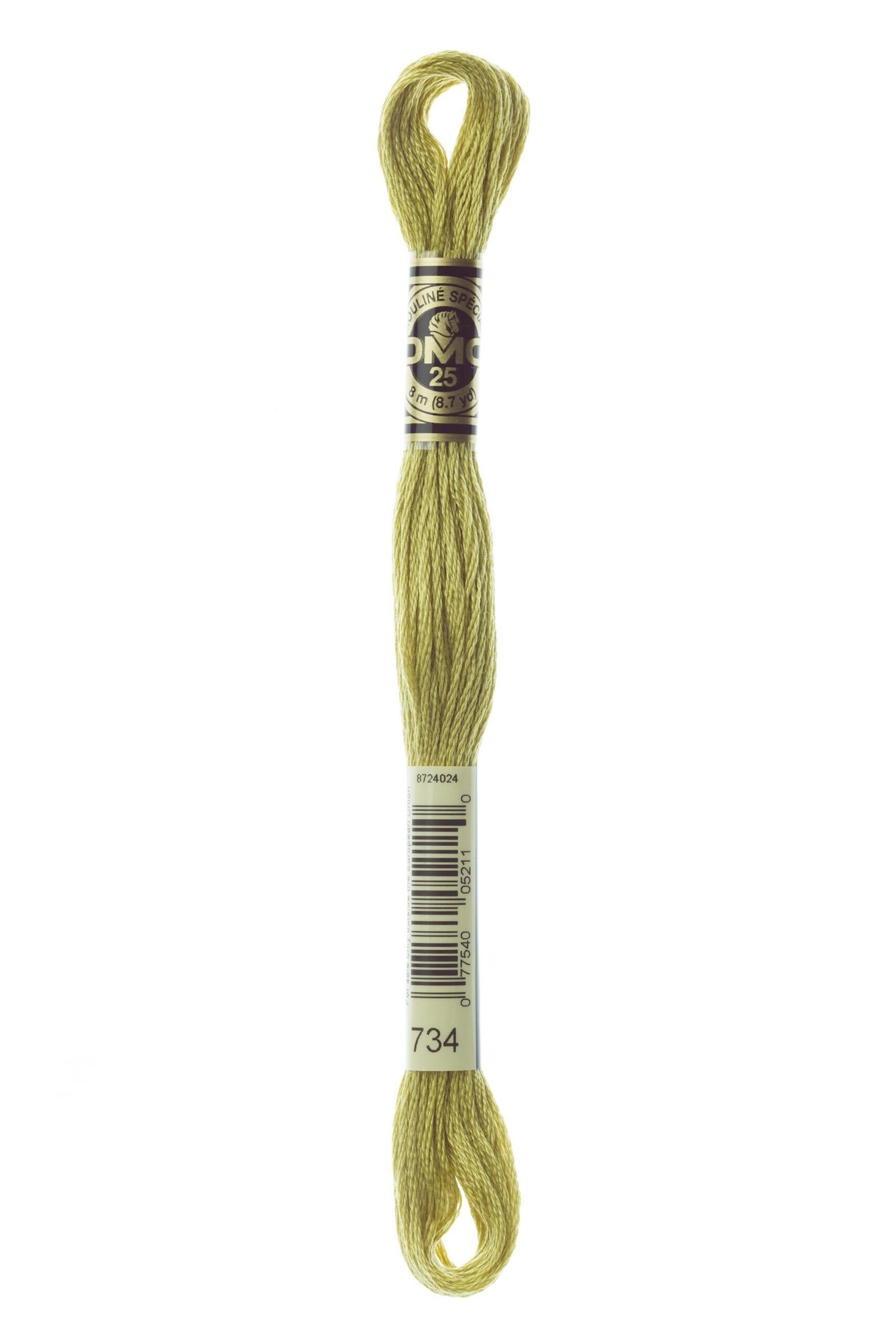 DMC Mouliné Special Cotton Thread 734 Light Olive Green