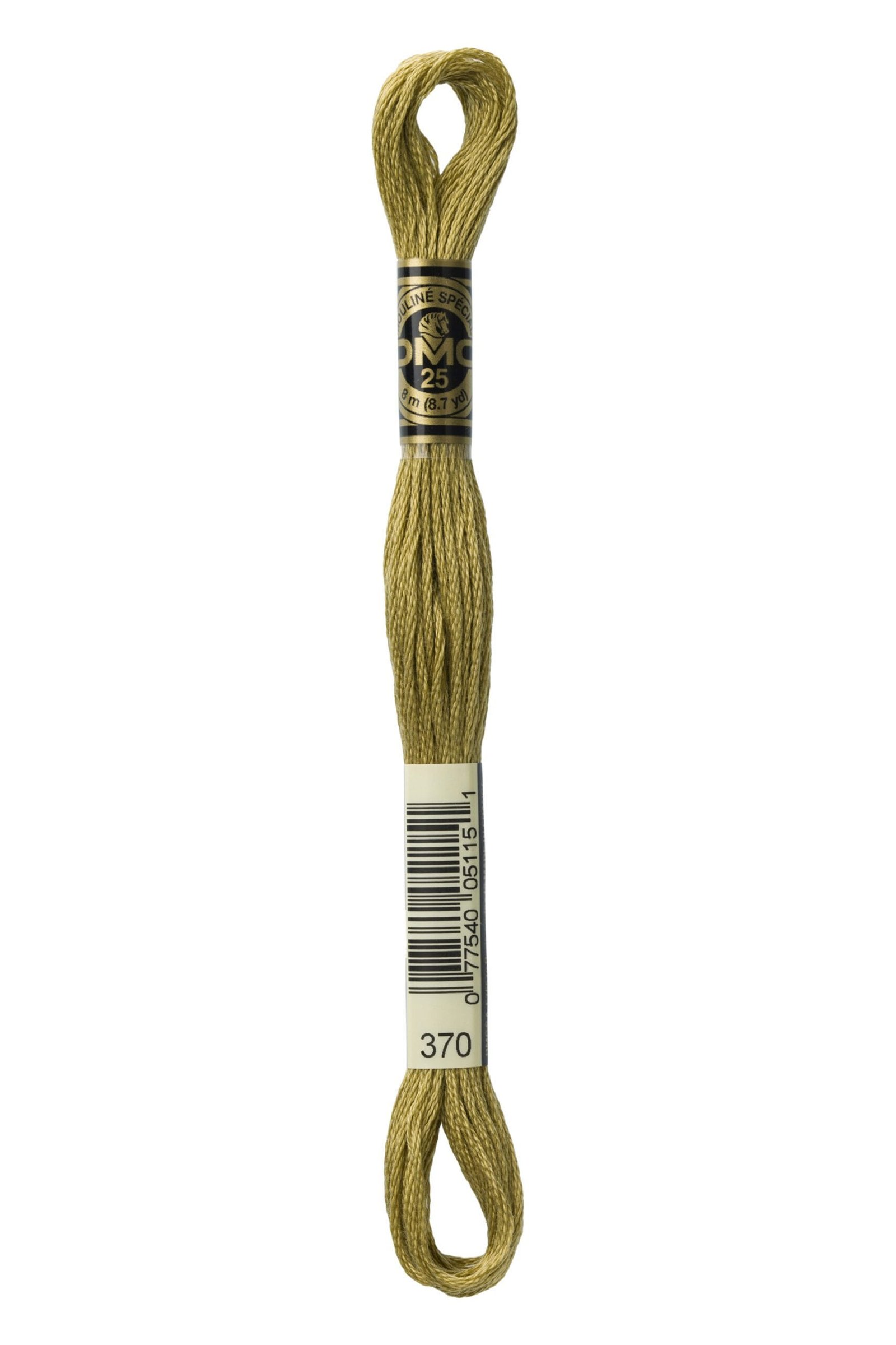 DMC Mouliné Special Cotton Thread 370 Medium Mustard 6 DMC Mouliné Special Cotton Thread 370 Medium Mustard