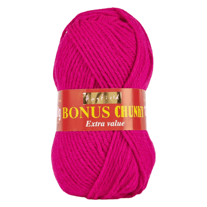 Hayfield Bonus Chunky 100g – Electric Pink