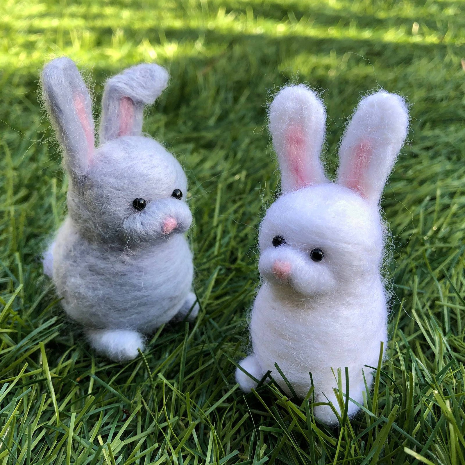 Needle Felting Kit – Rabbits – Make TWO Needle Felted Easter