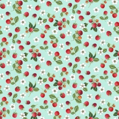 Makower Summer Days Raspberries 2551/T Patchwork & Quilting Fabric 6 Makower Summer Days Raspberries 2551/T