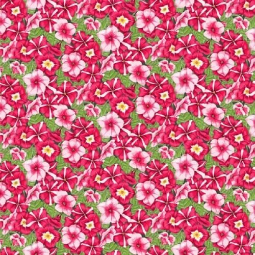 Makower Summer Garden Rose Buds Red