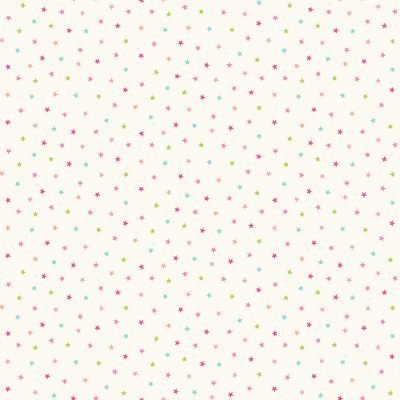 Makower In the Jungle Multi Stars Pink 2606/PQ