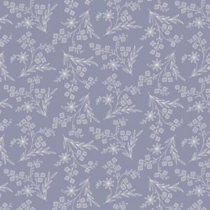 Makower Abloom Wispy Periwinkle 2/869B Patchwork & Quilting Fabric