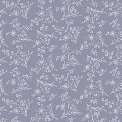 Makower Abloom Wispy Periwinkle 2/869B