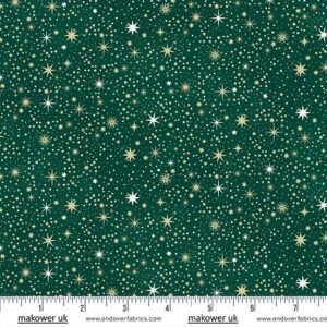 Andover Enchanted Celestial Green 028/G Patchwork & Quilting Fabric