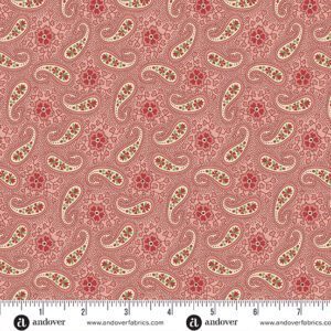 Andover Joy Paisley Snowflakes Orange 2/1047E