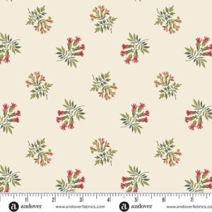 Andover Joy Parchment Corsage 2/1057L Patchwork & Quilting Fabric