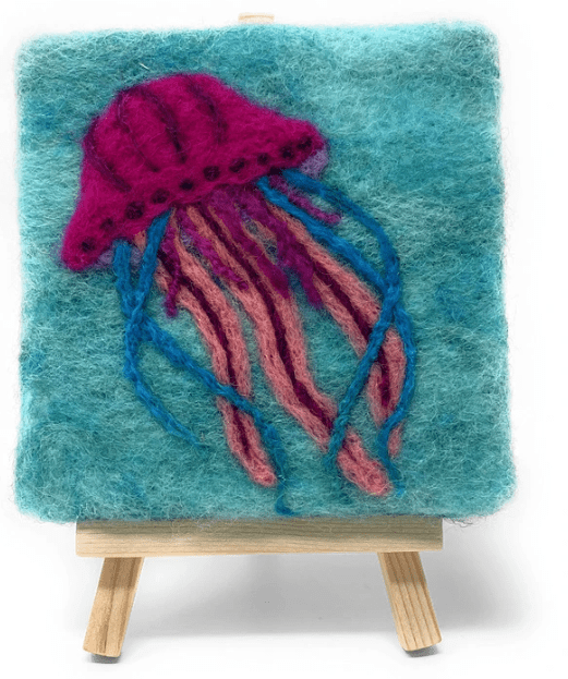 Mini Masterpiece Jellyfish Needle Felting Kit