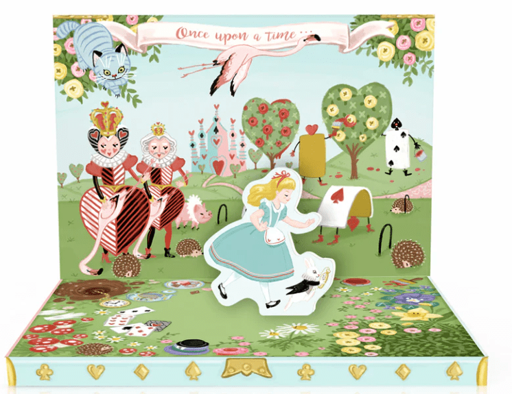 Adventures In Wonderland Music Box Card