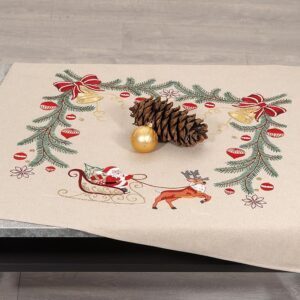 Duftin Embroidery Kit – Table Cloth 77×77 cm Christmas Spirit