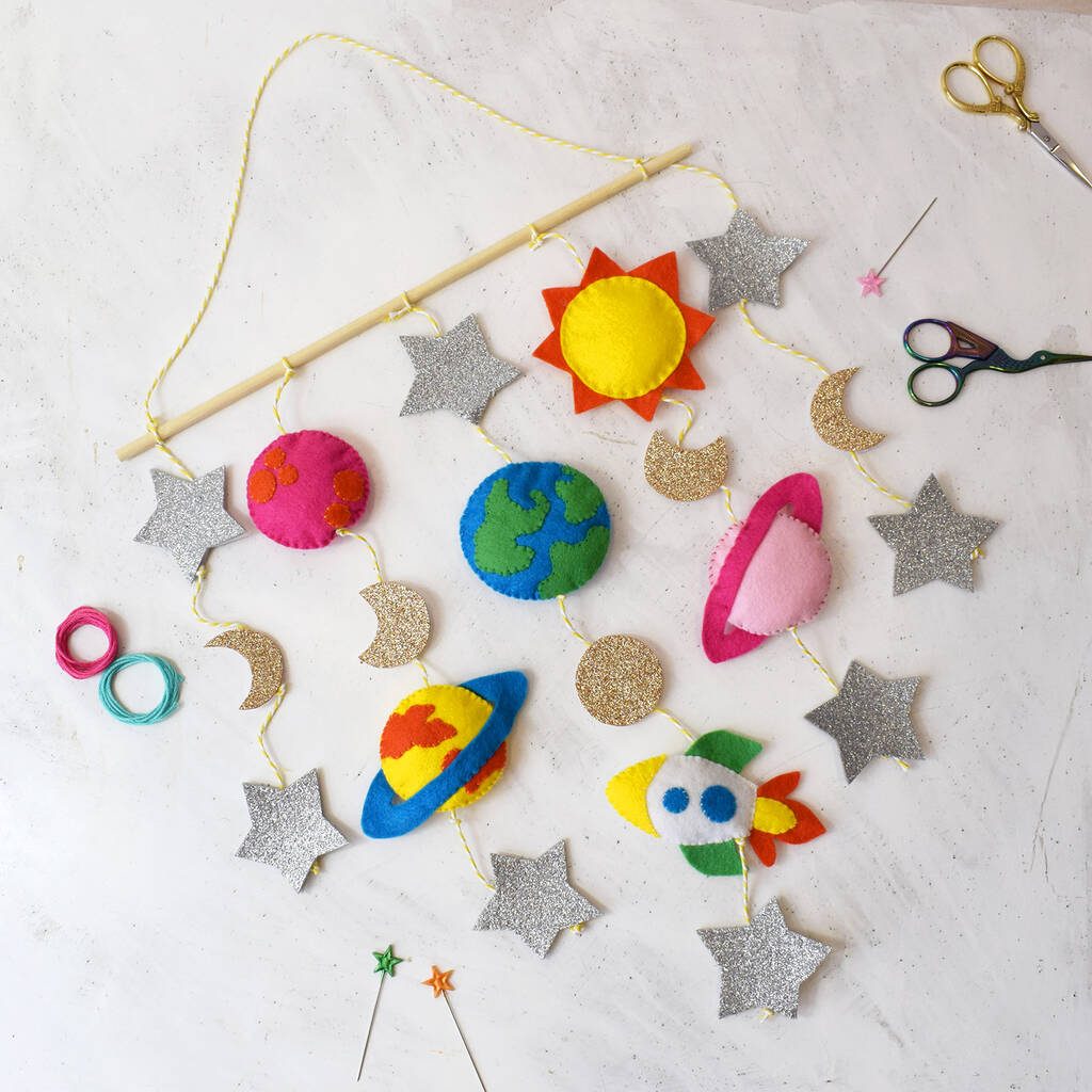 Space Adventure Felt Hanging Banner Craft Kit