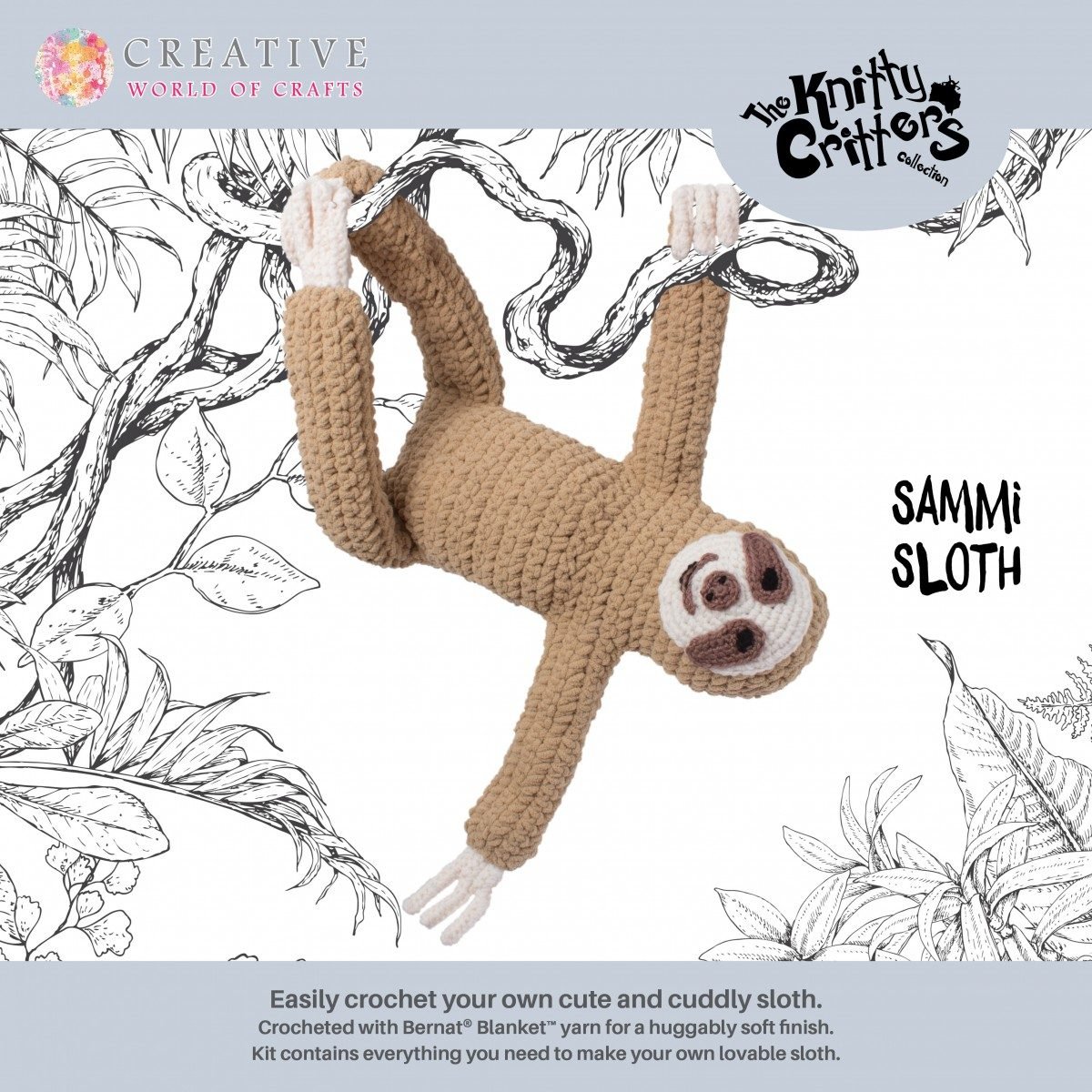 Knitty Critters Sammi Sloth,