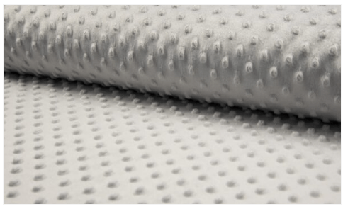 Luxury Supersoft Dimple Cuddle Soft Fleece Fabric Material – Light Grey