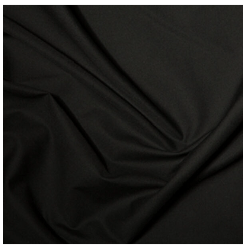 Plain Polycotton Dress Craft Poplin Fabric Material – Black