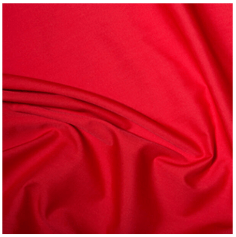 Plain Polycotton Dress Craft Poplin Fabric Material – Red