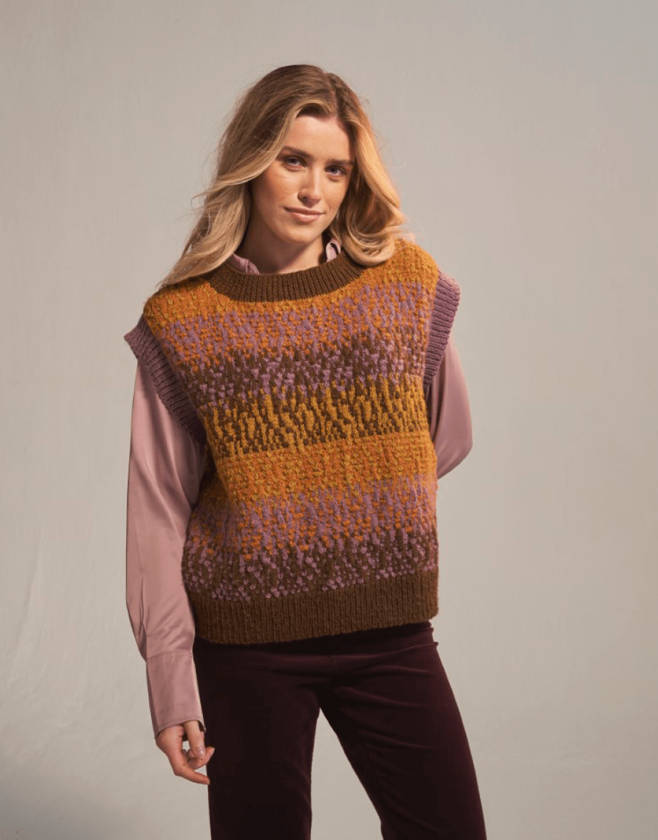 Sirdar Volcanic Vest Knitting Pattern Leaflet 10772