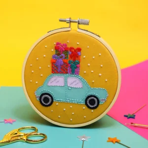 Holiday Car Mini Embroidery Kit