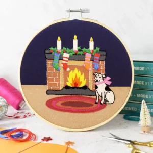 Fireplace Large Embroidery Kit