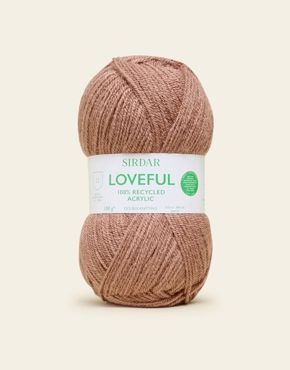 Sirdar Loveful Recycled Acrylic DK 100g – Terracotta – 107 4 Sirdar Loveful Recycled Acrylic DK 100g – Terracotta – 107