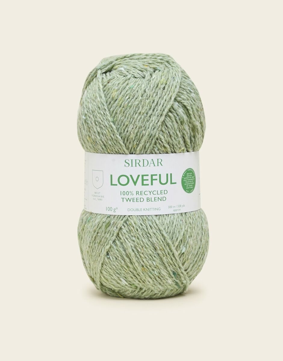 Sirdar Loveful Recycled Tweed Blend DK 100g – Fern – 204