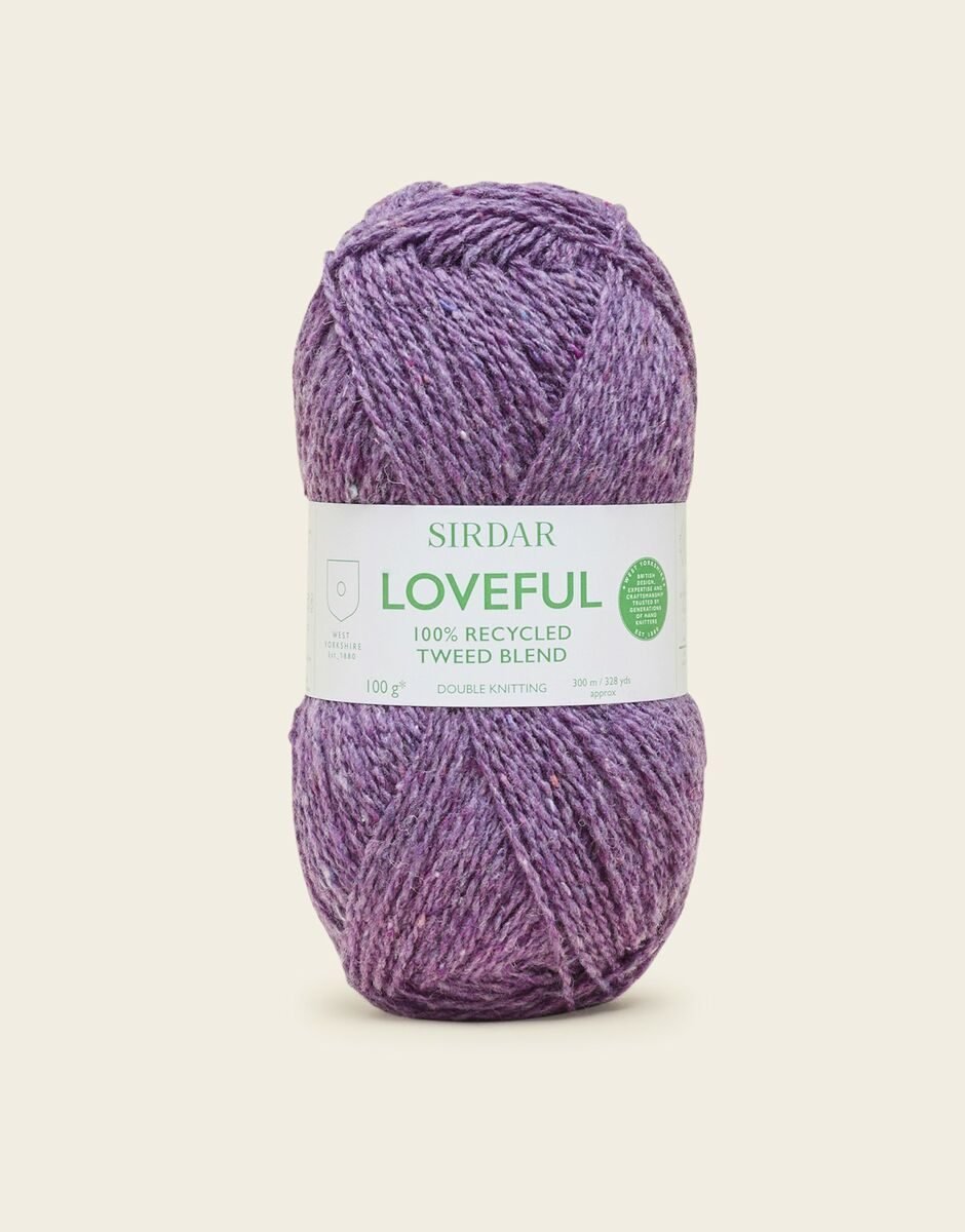 Sirdar Loveful Recycled Tweed Blend DK 100g – Heather – 210