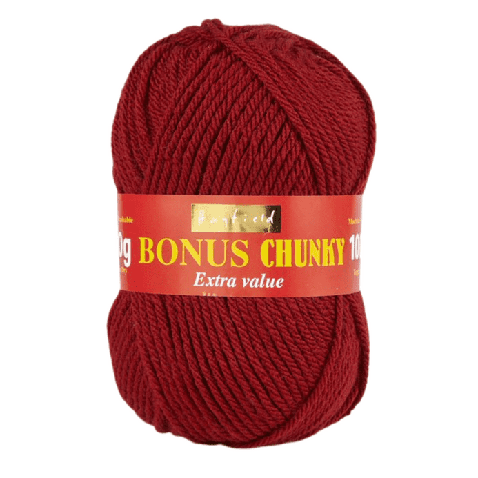 Hayfield Bonus Chunky 100g – Scarlet – 556