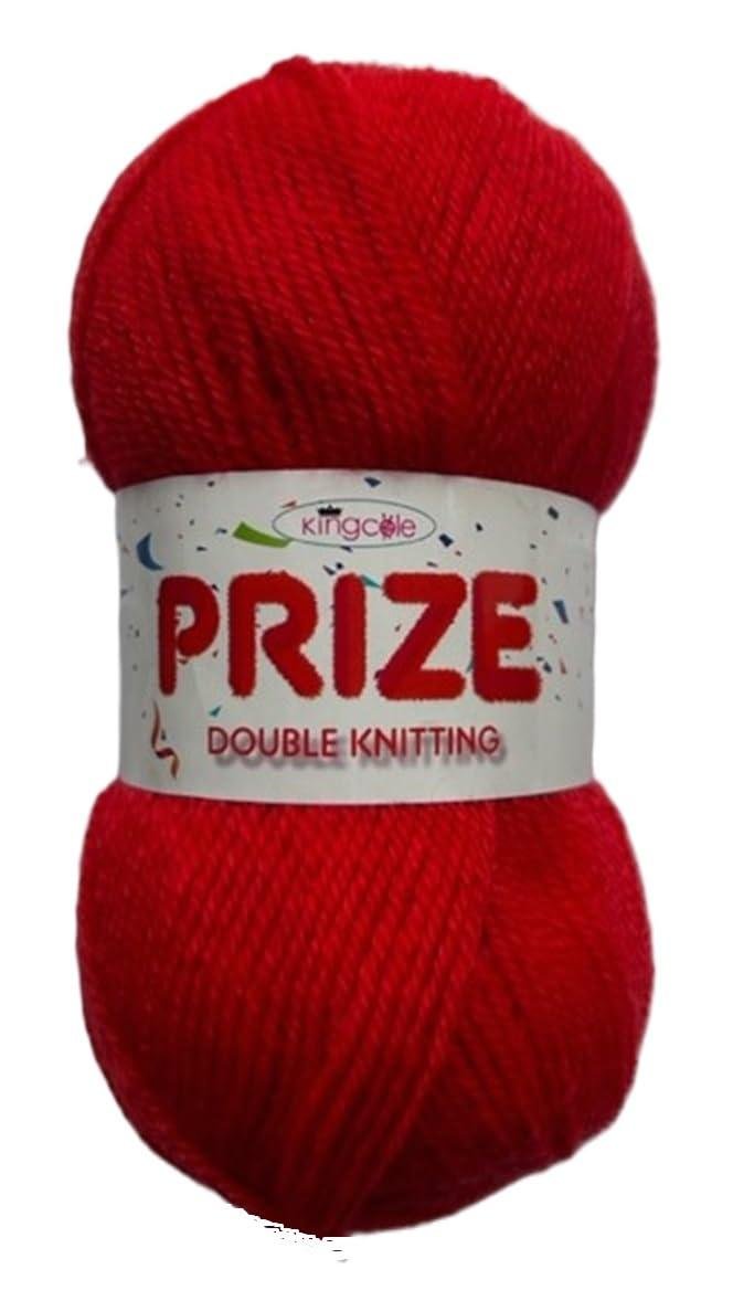 King Cole Prize DK 100g 20 King Cole 2365341 Prize Dk Red Yarn – 300m, 100g