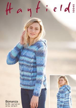 Hayfield Sweater Knitting Pattern Leaflet 10045