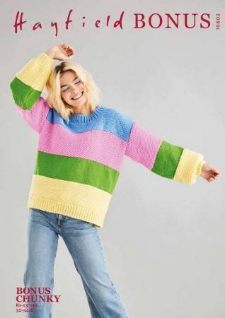 Hayfield Sweater Knitting Pattern Leaflet 10602