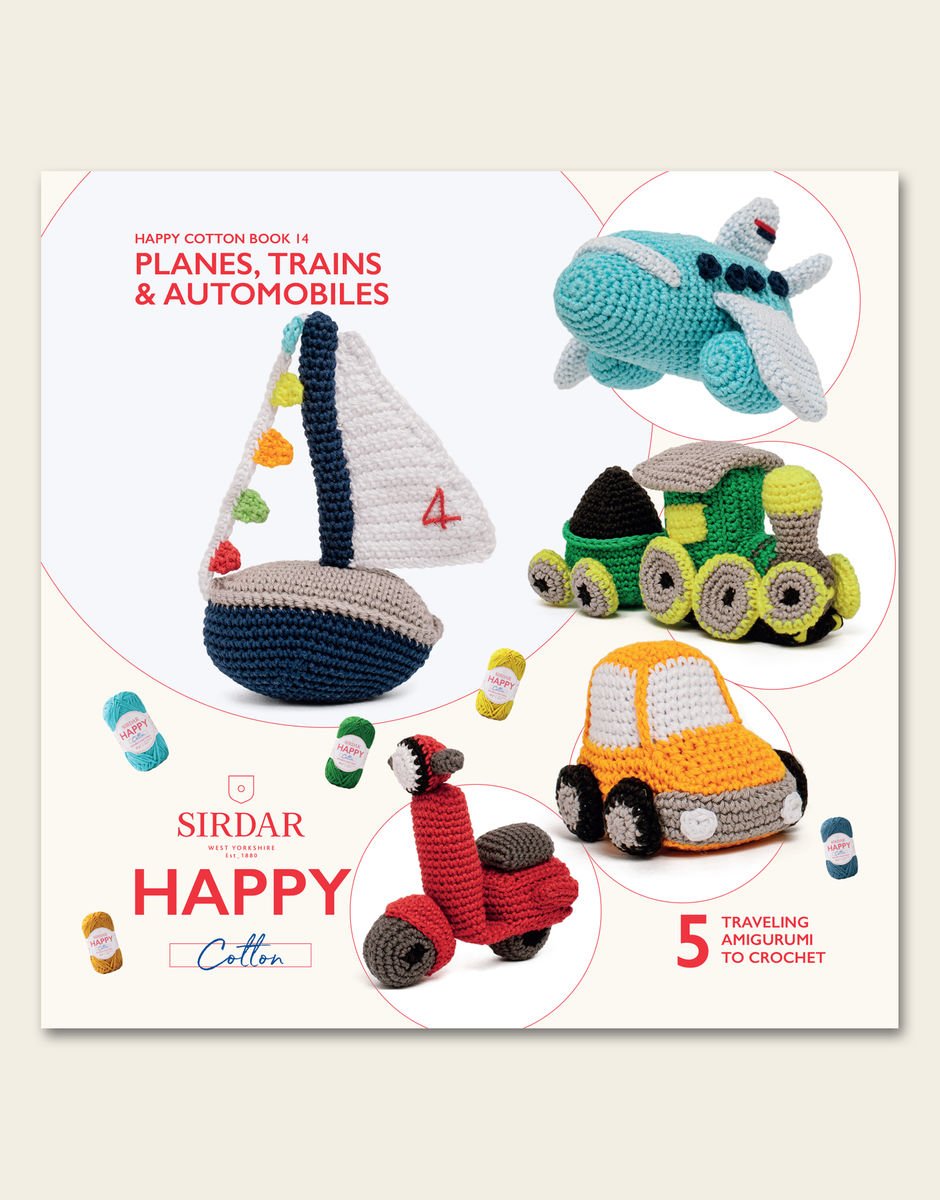 Sirdar Happy Cotton Planes, trains and Automobiles book 14