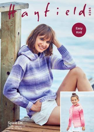 Hayfield Sweater & Jacket Knitting Pattern Leaflet 8265