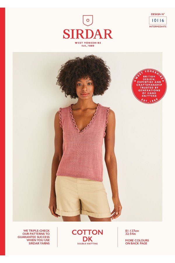 Sirdar Top Knitting Pattern Leaflet 10116