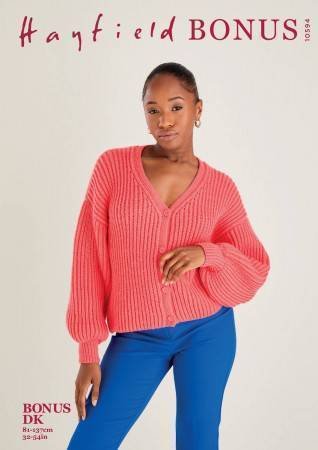 Hayfield Cardigan Knitting Pattern Leaflet 10594