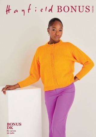 Hayfield Cardiagn Knitting Pattern Leaflet 10595