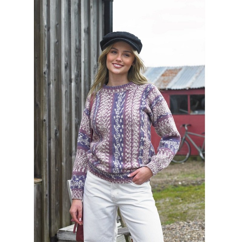 James C Brett Sweater Knitting Pattern Leaflet JB914