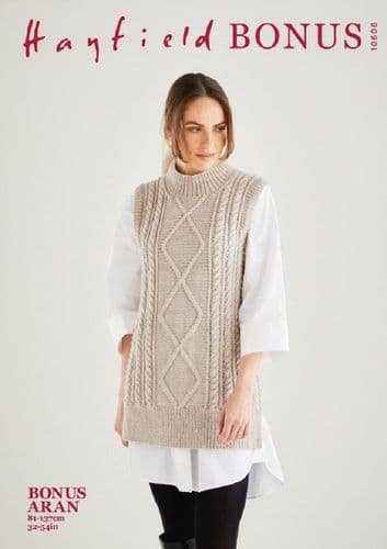 Hayfield Tunic Knitting Pattern Leaflet 10608