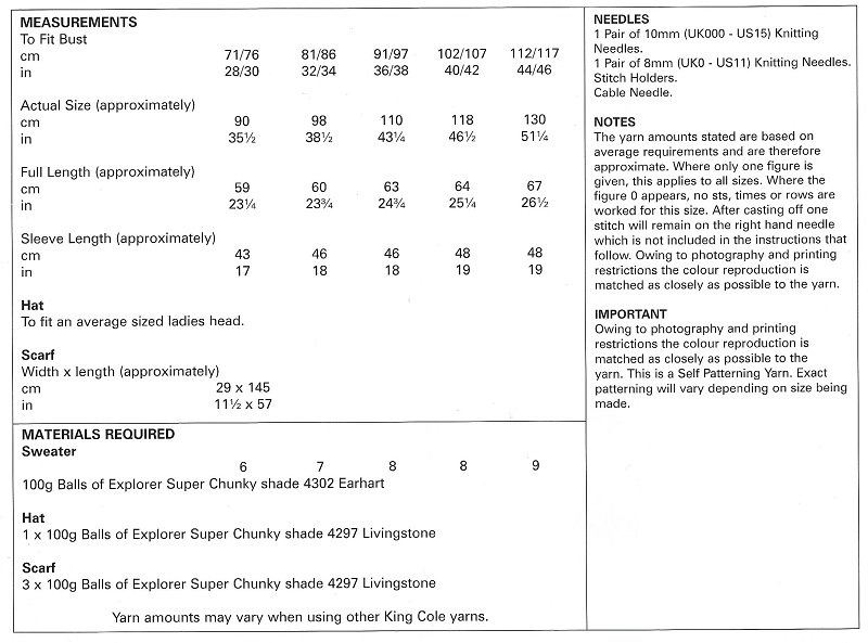 King-Cole-5455-Instructions