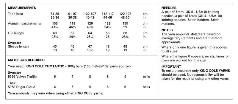 King-Cole-6253-Instructions