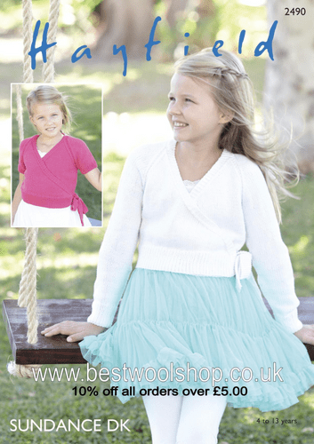 Hayfield Ballet Wrap Knitting Pattern Leaflet 2490
