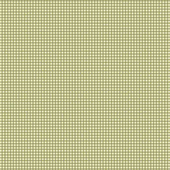 Makower Petite Fleur Gingham Green 188/G Patchwork & Quilting Fabric