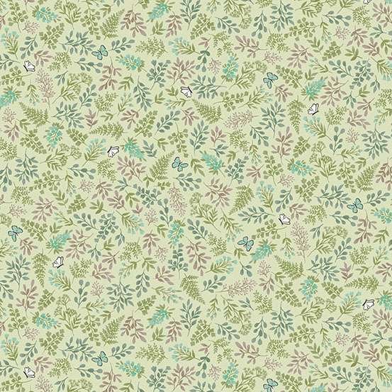 Makower Little Ones Foliage Green 192/G Patchwork & Quilting Fabric