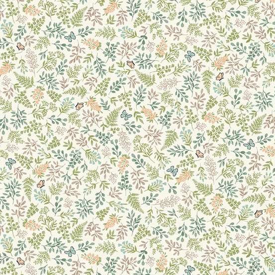 Makower Little Ones Foliage Cream 192/Q Patchwork & Quilting Fabric