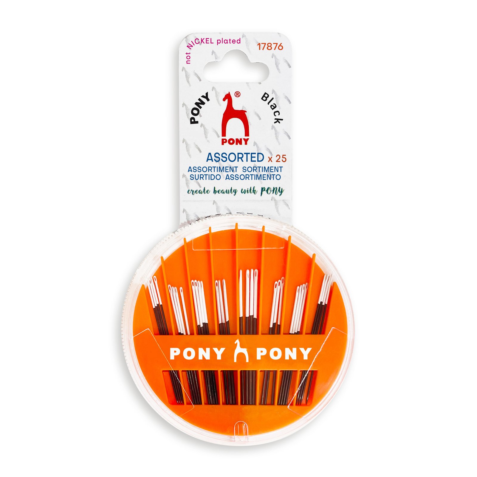 Hand Sewing Needles – Assorted – Black with White Eye