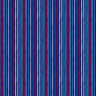 Makower Beside The Sea – Blue on Blue Chalky Strip – 2347/BB