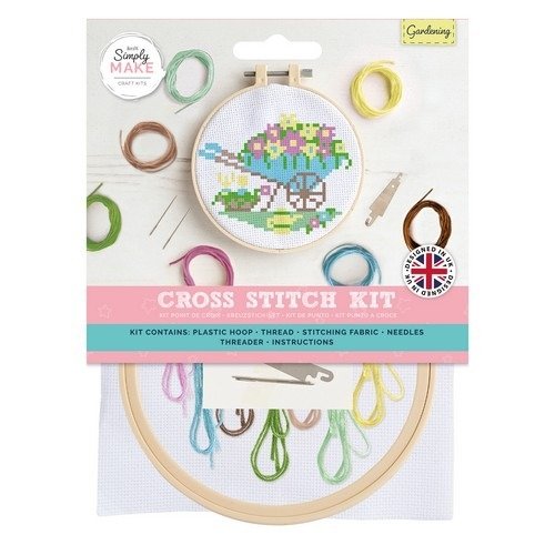 Simply Make – Cross Stitch Craft Kit – Gardening