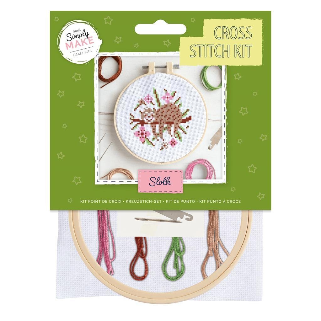 Simply Make – Cross Stitch Kit – Sloth