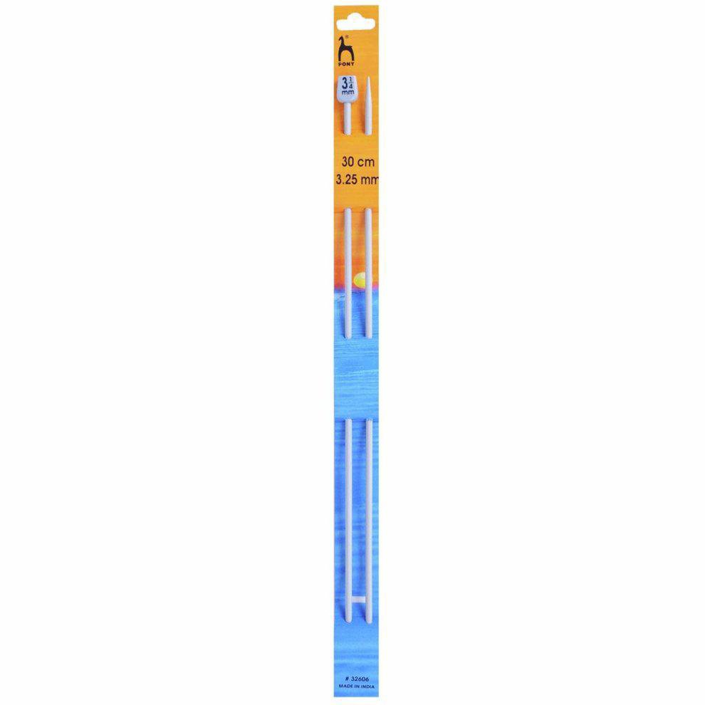 Pony Classic Knitting Needles 30cm – 3.25mm