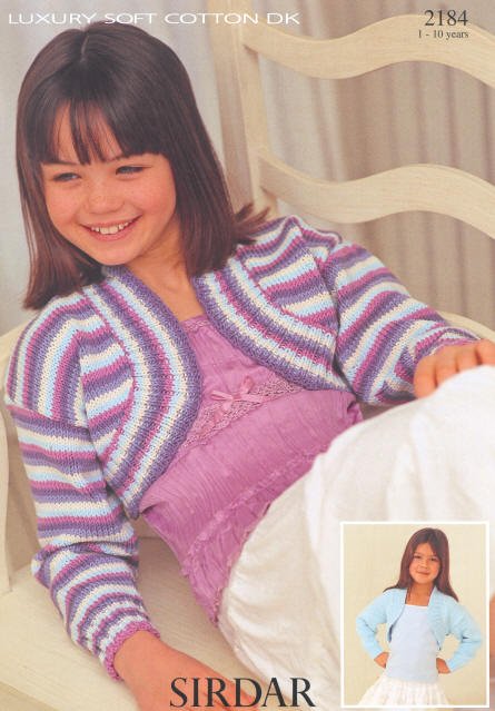 Sirdar Bolero Knitting Pattern Leaflet 2184