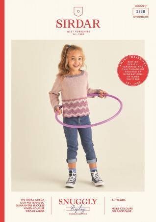Sirdar Sweater Knitting Pattern Leaflet 2538